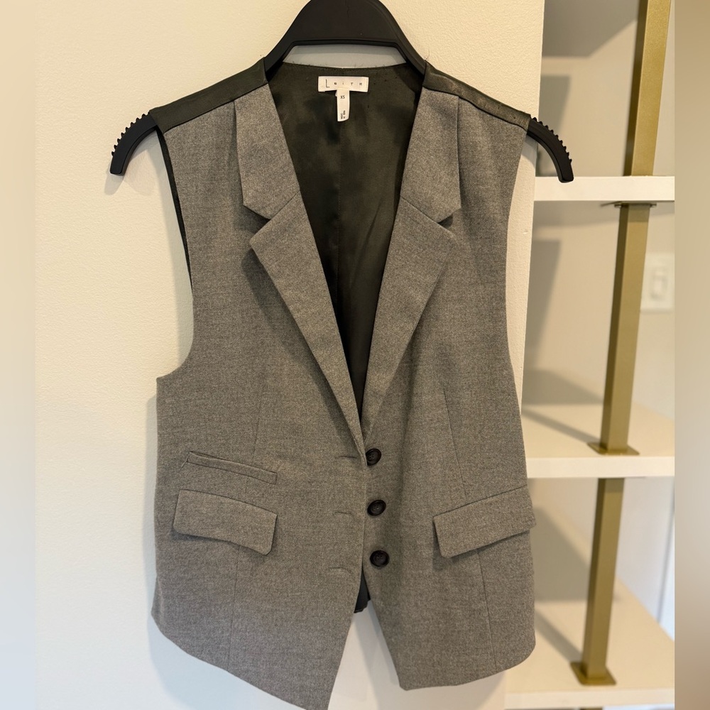 Leith Light Gray Blazer XS